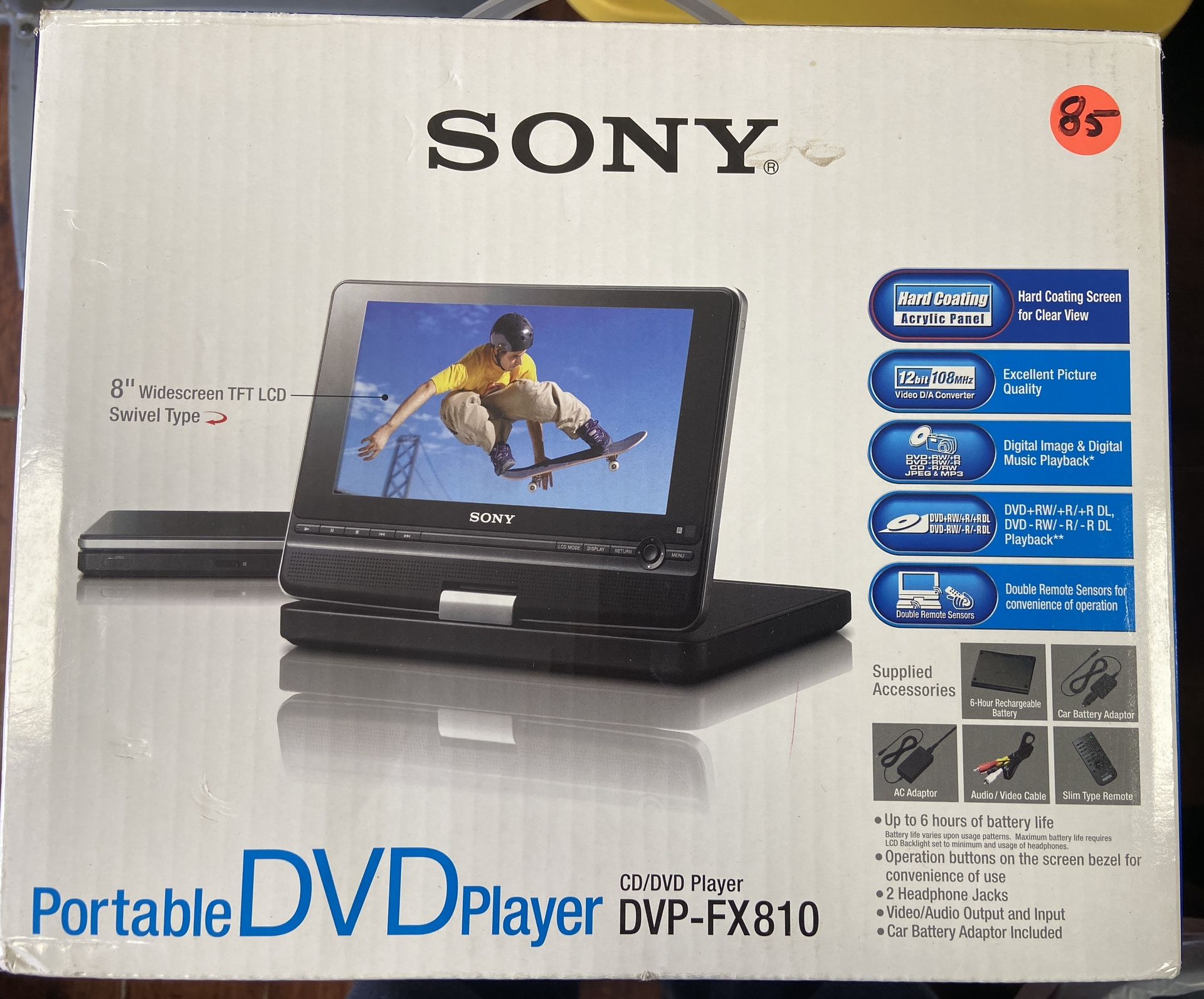 Sony Portable DVD Player DVP-FX810