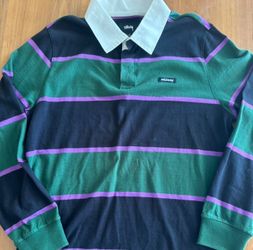 STUSSY POLO JERSEY MENS SMALL