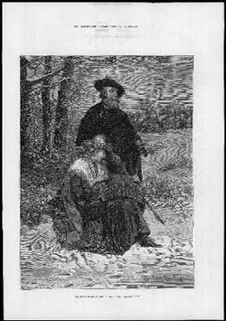 Blind minstrel and his daughter