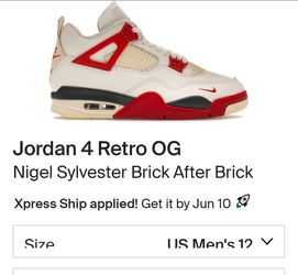 Brand new Jordan 4 Brick after brick size 12