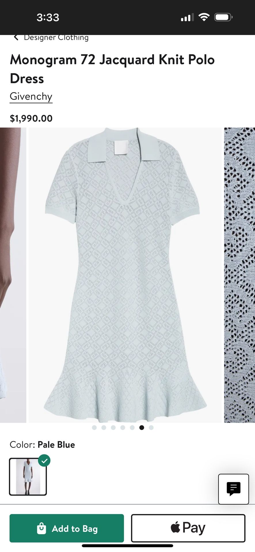 Givenchy Pale Blue Dress