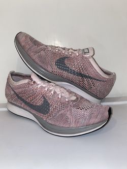 Nike Flyknit Racer Strawberry Pink 2017 Running Shoes 526628-604 Men’s Size 10.5