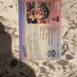 Patrick Mahomes 2017 Prestige Passport Card
