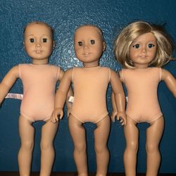 3 TLC American Girl Dolls
