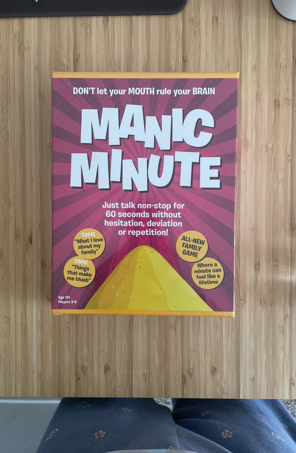 Brand New Manic Minute Board Games