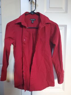 George brand boys button up long sleeve shirt size L 10/12