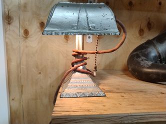 Rustic Handmade Metal Table Lamp