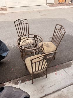 Table and chairs