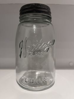 Set of 6 Heritage 32 oz Glass Jars w/ Screw-on Lids