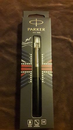 New Parker Pen Med. BLACK gel ink.