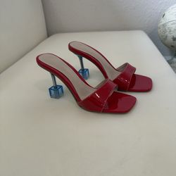 Red Women’s Slide Heels