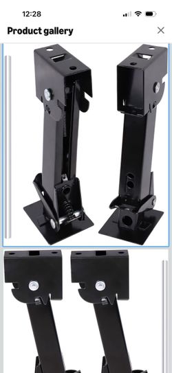 Telescoping Trailer Stabilizer Jacks - Adjusts from 11.8" to 17.7", Includes 11.8" Long Bar/Crank, 1000 lbs Capacity Each, Set of 2