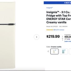Insignia 3.1 cubic ft Mini Fridge