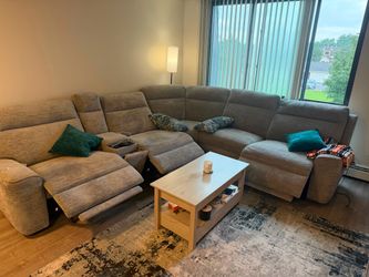 Almost brand new sectional and coffee table
