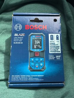 Bosch BLAZE GLM165-22 165 Ft Laser Distance Measure Color Display NEW