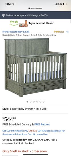 Bassett Baby Everest 4 in 1 Crib