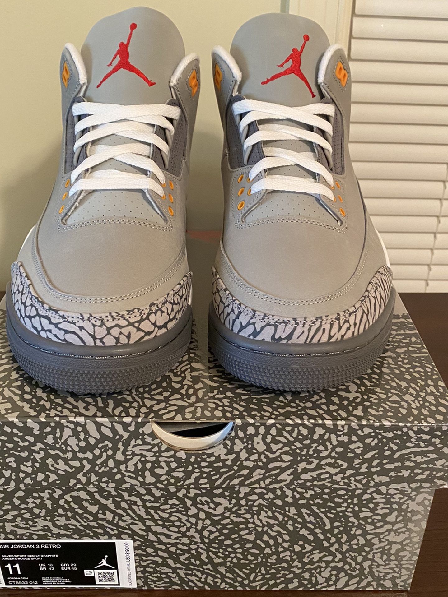 Jordan 3 Cool Grey Size 11