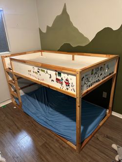 twin bed frame with mattress