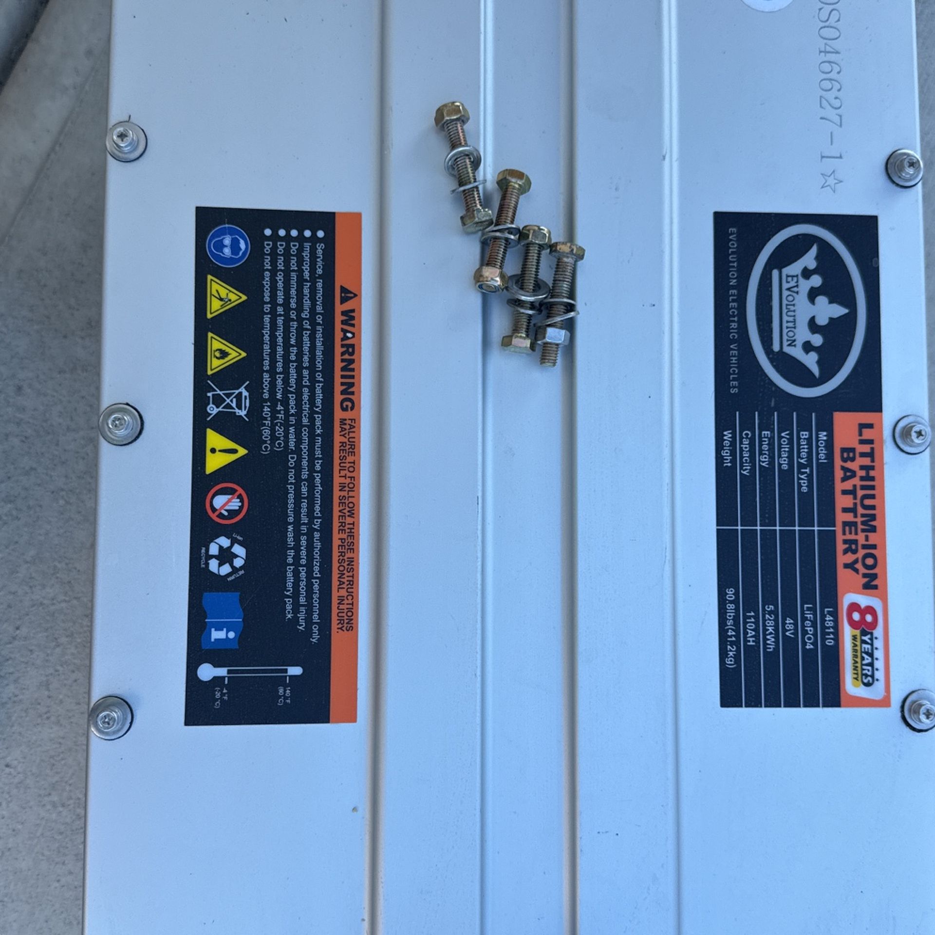 Evolution Golf Cart Battery