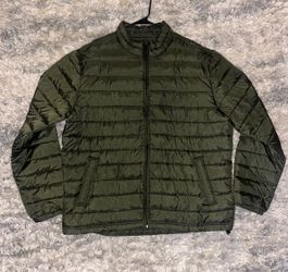 Olive Green Lightweight Puffer Jacket