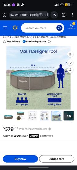 14' x 42" Swimming Pool