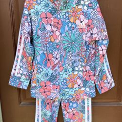 Adidas Girls 2 Piece Printed Tricot Track Set 5