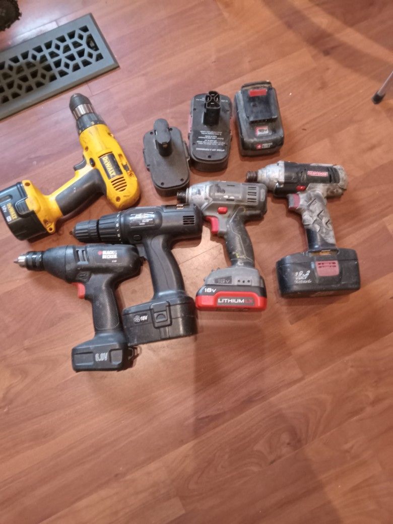 3 -drills & 2 - Impact Guns
