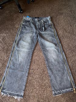 purple jeans size 34