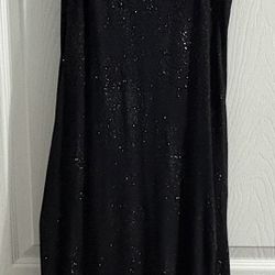 David Meister Black Glitter Dress