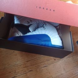 Jordan's 12s Blue&white 
