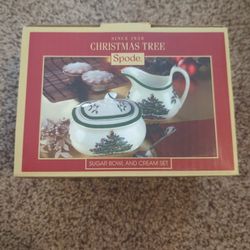 New In Box Spode Christmas Cream And Sugar