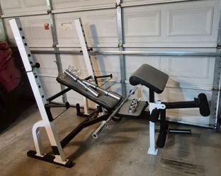 Weight Bench with Bars
