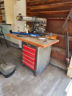 Craftsman Radial Arm Saw with Tool Cabinet