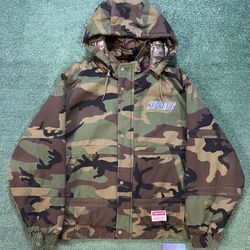 Supreme X Mitchell & ness twill stadium camo jacket