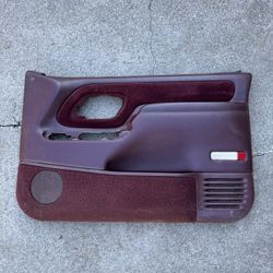 95-99 Chevy GMC Silverado C/K Door Panel  Front Passenger Right Maroon OEM 