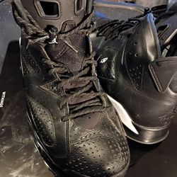 DAMAGE PRODOCT JORDAN 6 RETRO BLACK CAT SNEAKERS SIZE 12