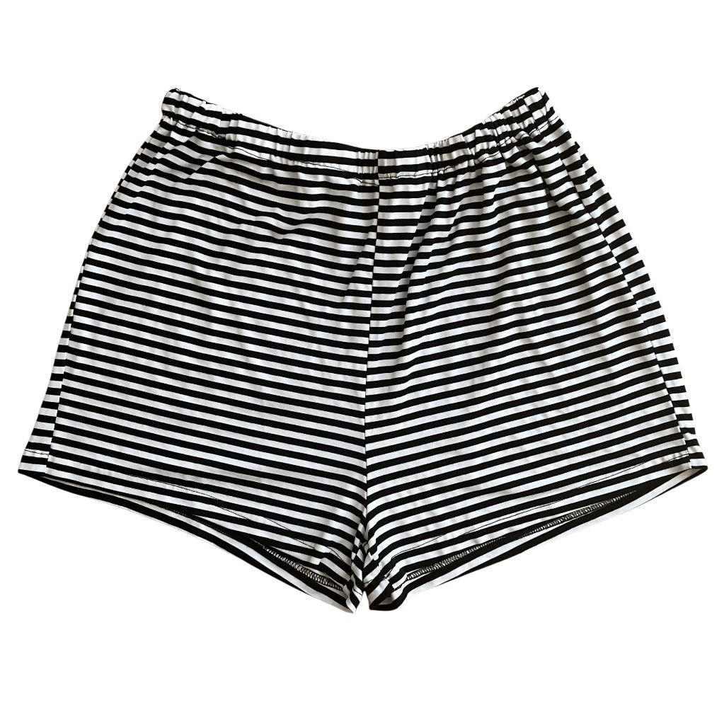 Ekouaer Maternity S Pajama Sleep Shorts Striped Black White Adjustable Lounge