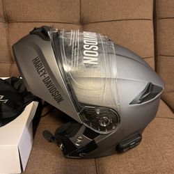 Harley-Davidson Outrush R Modular Bluetooth Helmet - Matte SILVER