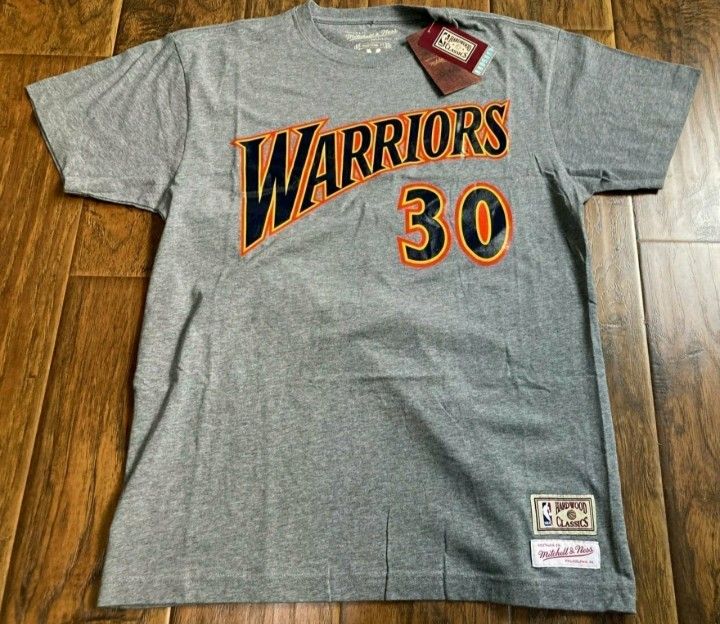 NBA Hardwood Classics Mitchell & Ness Golden State Warriors Stephen Curry Shirt  Men's Size XL  Authentic New 