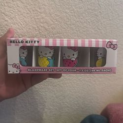 Hello Kitty Shot Glasses 4 Count