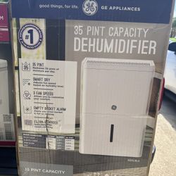 New GE 35 pt. Dehumidifier With Smart Dry 