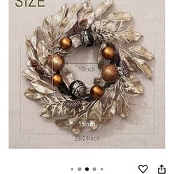 Christmas Wreath, And  Xmas Tree Cover Bottom.  $14 For Both.