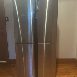 BEST OFFER MOVING TOMORROW 16.8 cu. ft. Counter Depth French Door Refrigerator in Stainless Steel BEST OFFER MOVING 