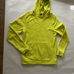 Boys Yellow Cotton Hoodie Size 18/20