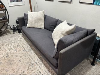 West Elm Sofa and West Elm pillows