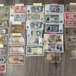 Foreign Paper Money Lot