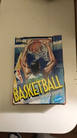 1989 fleer wax box basketball cards