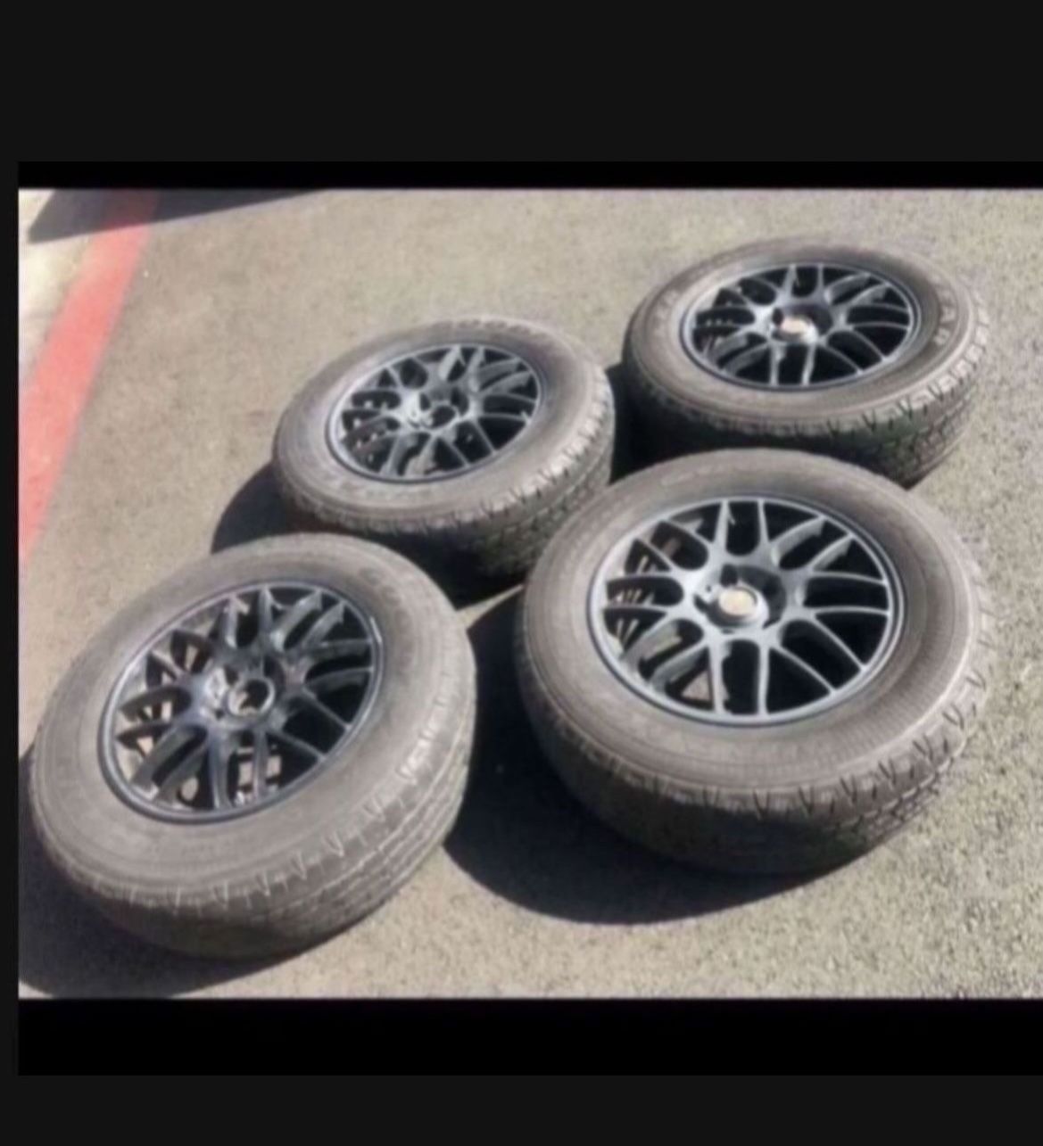 4 - 245/65r17 5x4.5 5x114.3 Tacoma Pilot Crv Cr-v Hrv Suv Rims Wheels Good 80% Treads Tires !!!!