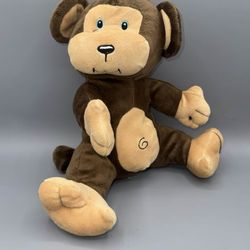 Aaron Craig Progressive Plush Monkey Brown Stuffed Plush 11" Sewn Eyes 2016