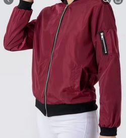 Burgundy jacket